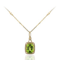 14K Dashihe Peridot Gold Necklace (CIRARI)