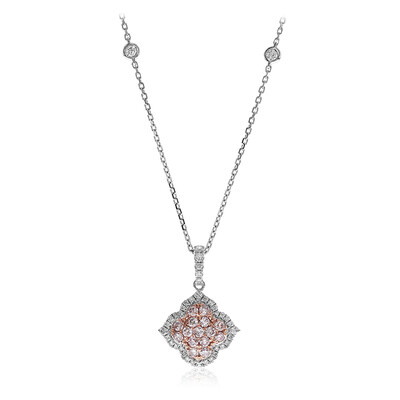 14K I1 Pink Diamond Gold Necklace (CIRARI)