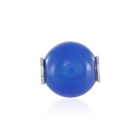 Blue Agate Silver Pendant