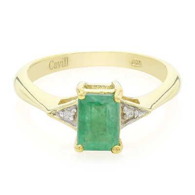 Bahia Emerald Silver Ring