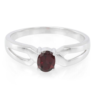 Brazilian Rhodolite Silver Ring