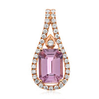 18K Pink Diaspore Gold Pendant (AMAYANI)