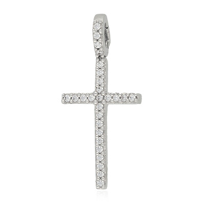 14K PK (H) Diamond Gold Pendant