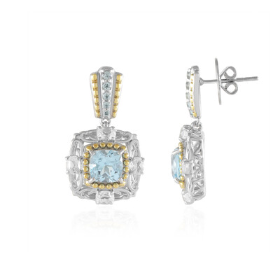 Sky Blue Topaz Silver Earrings (Dallas Prince Designs)