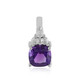 Zambian Amethyst Silver Pendant