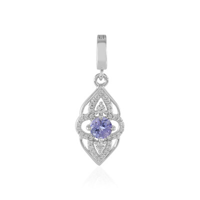 Unheated Tanzanite Silver Pendant