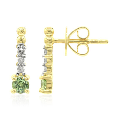 14K Madagascan Demantoid Gold Earrings (John Ferry)