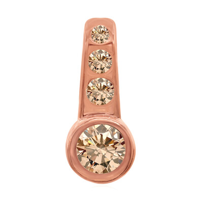 9K VS1 Argyle Rose De France Diamond Gold Pendant (Annette)