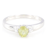 Cuprian Tourmaline Silver Ring
