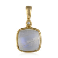 Rainbow Moonstone Silver Pendant