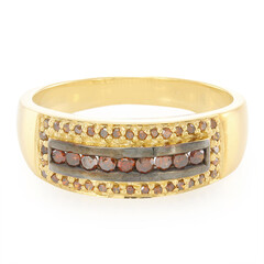 Fancy Diamond Silver Ring
