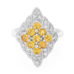 AAA Spessartite Silver Ring