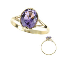 9K Amethyst Gold Ring
