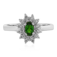 Russian Diopside Silver Ring