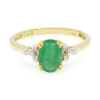 Bahia Emerald Silver Ring