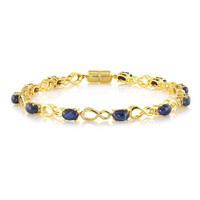 Blue Star Sapphire Silver Bracelet