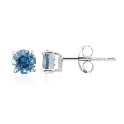 London Blue Topaz Silver Earrings