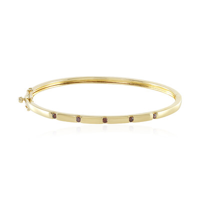I2 Red Diamond Silver Bangle