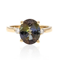 14K Unheated Tanzanite Gold Ring (CIRARI)