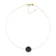 Silver Sheen Obsidian Stainless Steel Necklace