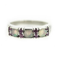 Welo Opal Silver Ring