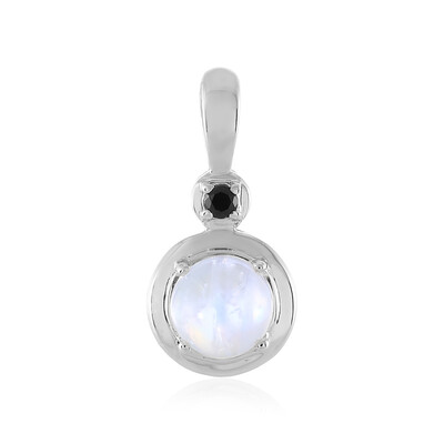 Rainbow Moonstone Silver Pendant