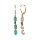 Sleeping Beauty Turquoise Silver Earrings (KM by Juwelo)