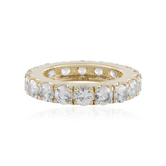 9K White Sapphire Gold Ring (de Melo)