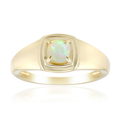 9K Brazilian White Opal Gold Ring