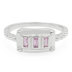 Ceylon Pink Sapphire Silver Ring