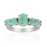 Emerald Silver Ring