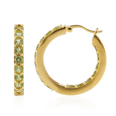 Burmese Peridot Silver Earrings