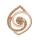 9K SI1 Argyle Rose De France Diamond Gold Pendant (Annette)