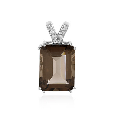 Smoky Quartz Silver Pendant