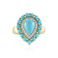 Sleeping Beauty Turquoise Silver Ring (Faszination Türkis)