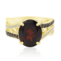 Garnet Silver Ring