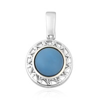 Blue Opal Silver Pendant