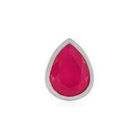 Raspberry Chalcedony Silver Pendant