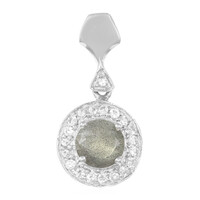 Romanian Spectrolite Silver Pendant