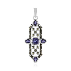 Ceylon Iolite Silver Pendant