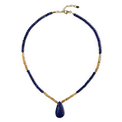 Lapis Lazuli Silver Necklace
