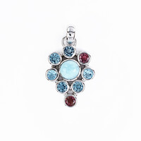 Larimar Silver Pendant