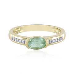 9K Colombian Emerald Gold Ring