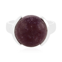 Lepidolite Silver Ring