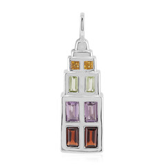 Mozambique Garnet Silver Pendant (Remy Rotenier)