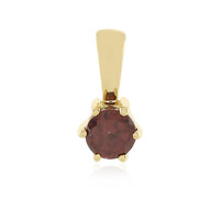 Raspberry Zircon Silver Pendant
