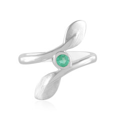 Colombian Emerald Silver Ring