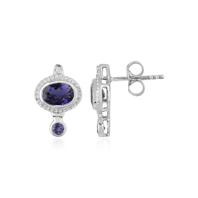 Iolite Silver Earrings