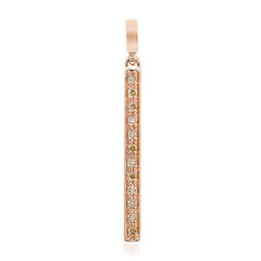 9K SI1 Argyle Rose De France Diamond Gold Pendant