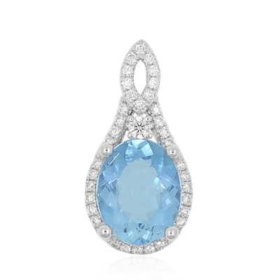 Santa Maria Aquamarine Platinium Pendant